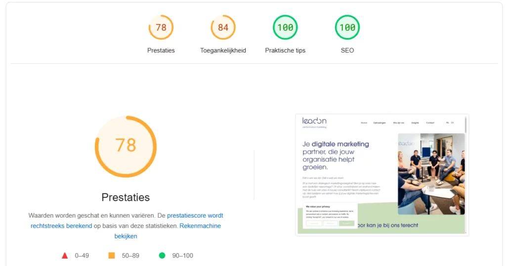 pagespeed insights website